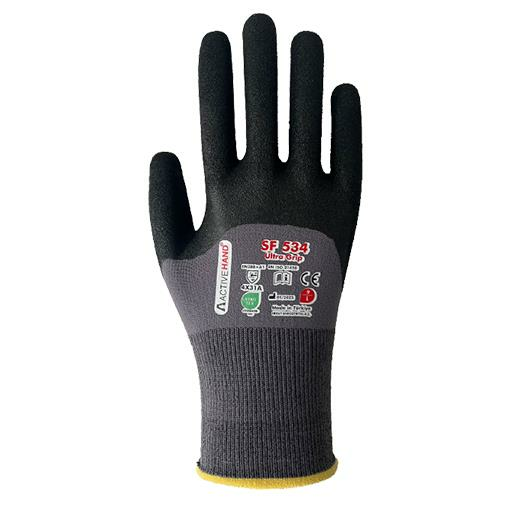 Activehand SF-534 Sandy Finish Nitril Kaplı 3/4 A Kesilmez Eldiven